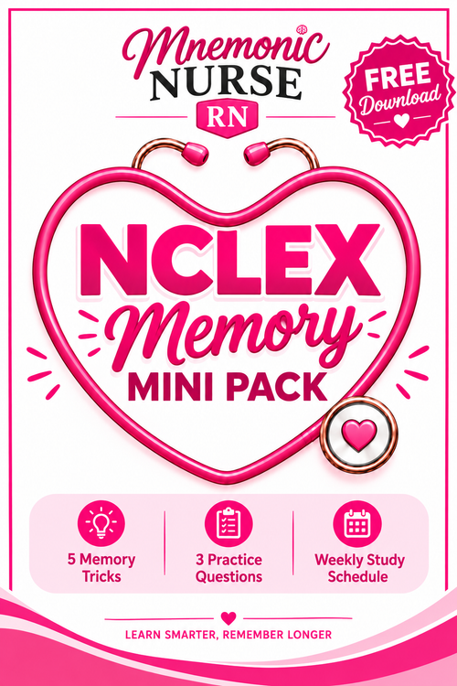 NCLEX Memory Mini Pack - Mnemonic Nurse RN cover image